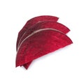 Cut beet on white background Royalty Free Stock Photo