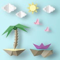 Style Paper Origami Crafted Word