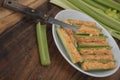 Celery with pimento cheese Royalty Free Stock Photo