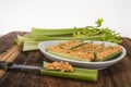 Celery with pimento cheese