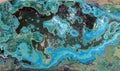 The cut of Chrysocolla Stone