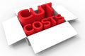 Cut costs concept Royalty Free Stock Photo
