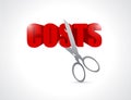 Cut costs concept illustration Royalty Free Stock Photo