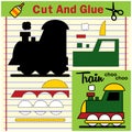 Cut and glue Education developing worksheet Activity Page Game for children