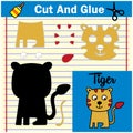 Cut and glue Education developing worksheet Activity Page Game for children