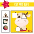 Cut and glue worksheet. Game for kids. Education developing worksheet