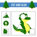 Cut and glue worksheet. Game for kids. Education developing worksheet