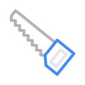 Cut vector color line icon Royalty Free Stock Photo
