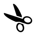Cut vector glyph flat  icon Royalty Free Stock Photo