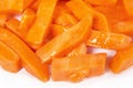 Cut marinated carrots Royalty Free Stock Photo