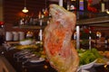 Cut of meat and complete buffet Royalty Free Stock Photo