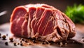 Cut off piece of cooked meat Royalty Free Stock Photo