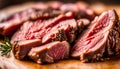 Cut off piece of cooked meat Royalty Free Stock Photo