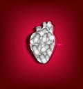 Cut out human heart Royalty Free Stock Photo