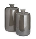 Cut-out of A Pair of Gray Bottle Vases