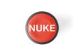 Cut Out of Red Circular Nuke Launch Push Button