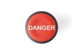 Cut Out of a Red Circular Panic Push Button