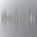 Cut paper sound wave
