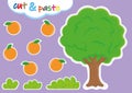 cut and paste activities for kindergarten, preschool cutting and pasting worksheets Royalty Free Stock Photo