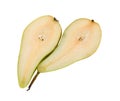 Cut pear Royalty Free Stock Photo