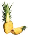 Cut pineapple Royalty Free Stock Photo