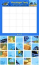 Cut and play Blue Regal Tang Fish square ready to print Royalty Free Stock Photo