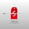 Cut price concept