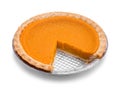 Cut Pumpkin Pie Royalty Free Stock Photo