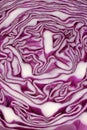 Cut red cabbage Royalty Free Stock Photo