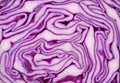 Cut red cabbage close-up Royalty Free Stock Photo