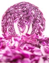 Cut Red Cabbage X Royalty Free Stock Photo
