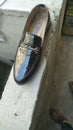 Cut shoes shalwar kamiz no 1 brand of puma Royalty Free Stock Photo