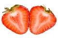 Cut strawberry Royalty Free Stock Photo