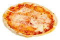 Cut thin italian pizza Margherita Royalty Free Stock Photo