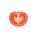 Cut tomato icon Royalty Free Stock Photo