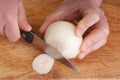 Cut vegetable to make a soup Royalty Free Stock Photo