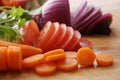 Cut vegetables. Royalty Free Stock Photo