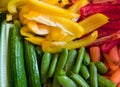 Cut vegetables Royalty Free Stock Photo