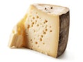 A cut wormy Kasu Marzu cheese Royalty Free Stock Photo