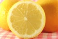 Cut yellow lemon Royalty Free Stock Photo