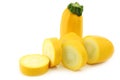 Cut yellow zucchini Royalty Free Stock Photo