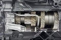 Cutaway gearbox of the truck Royalty Free Stock Photo