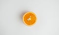 Cutaway orange on a white background