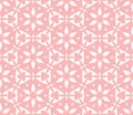 Cute abstract flowers seamless pattern