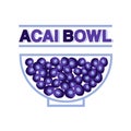 Cute Acai Bowl shop sign
