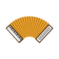 Cute accordion isolated icon Royalty Free Stock Photo
