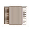 Cute accordion isolated icon Royalty Free Stock Photo
