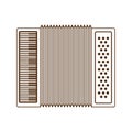 Cute accordion isolated icon