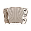 Cute accordion isolated icon Royalty Free Stock Photo