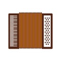 Cute accordion isolated icon Royalty Free Stock Photo